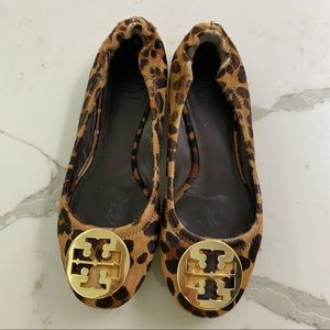 Tory Burch Reva in Leopard Calf Hair